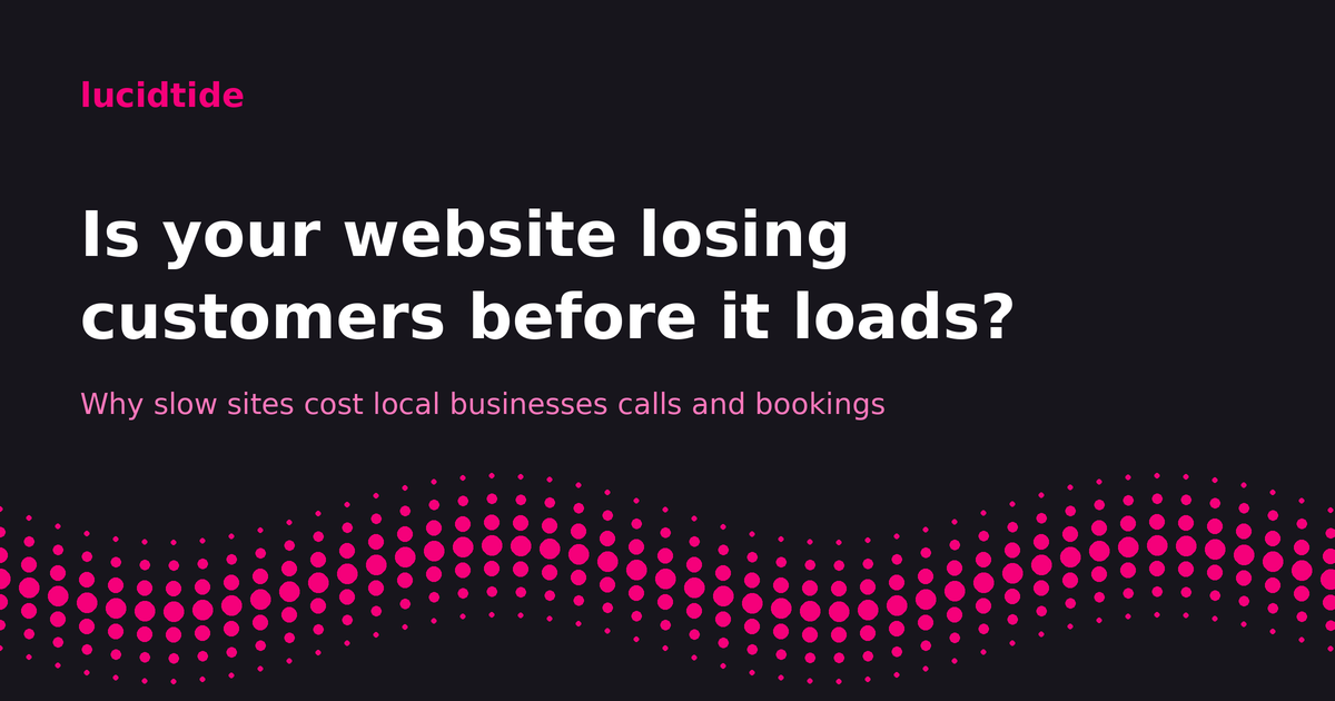 Why a Slow Website Costs You Customers